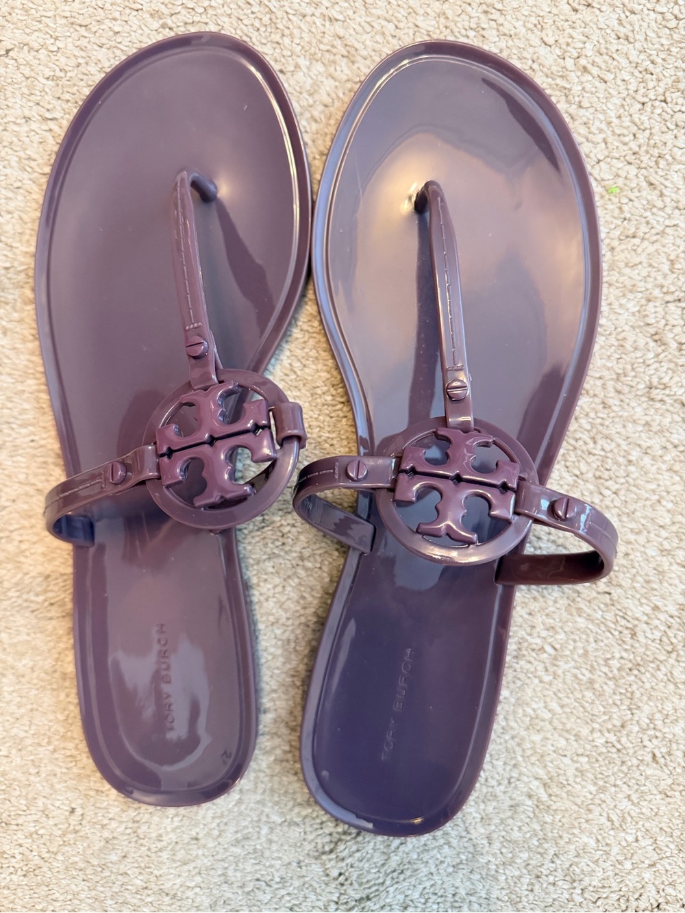 Tory Burch Plum Jelly Miller Thong Sandals